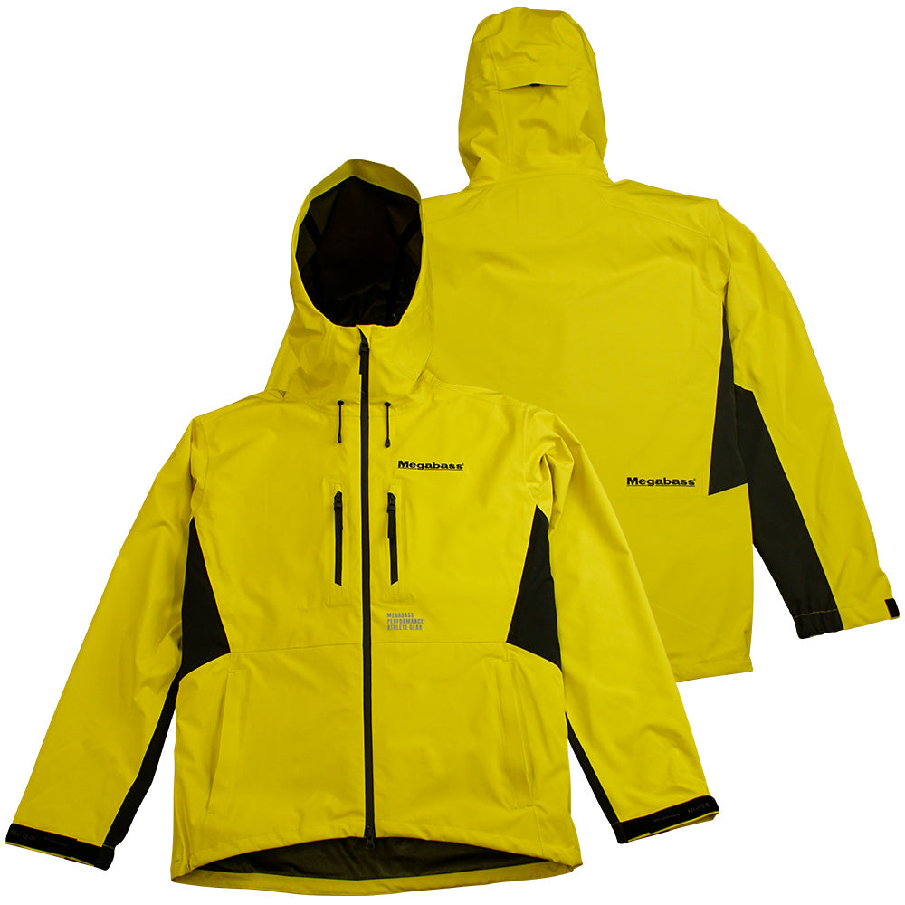 レインジャケットWILDERNESS JACKET COMPETITION Megabass Wilderness Jacket - Competition Yellow