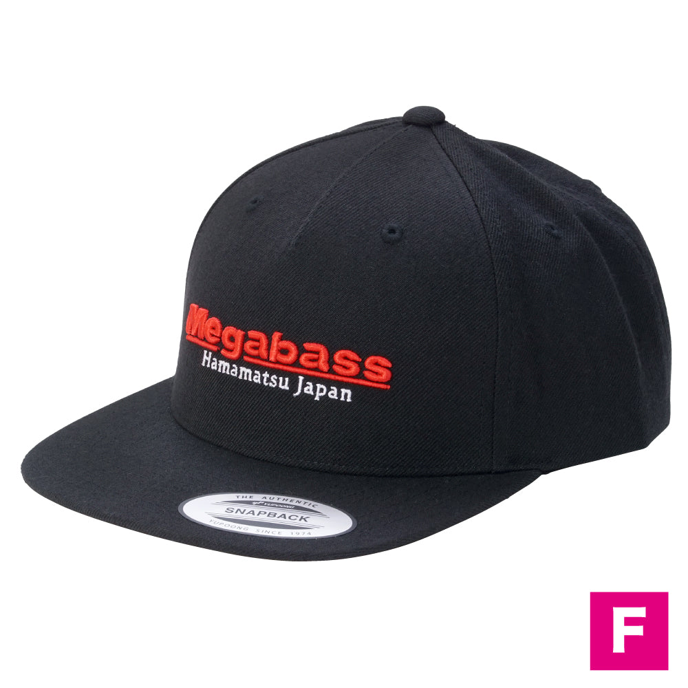 Casquette Megabass Classic Snapback Noir/Rouge