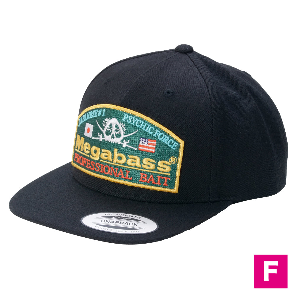 Megabass Cap PSYCHIC Psychic Snapback Black/Green